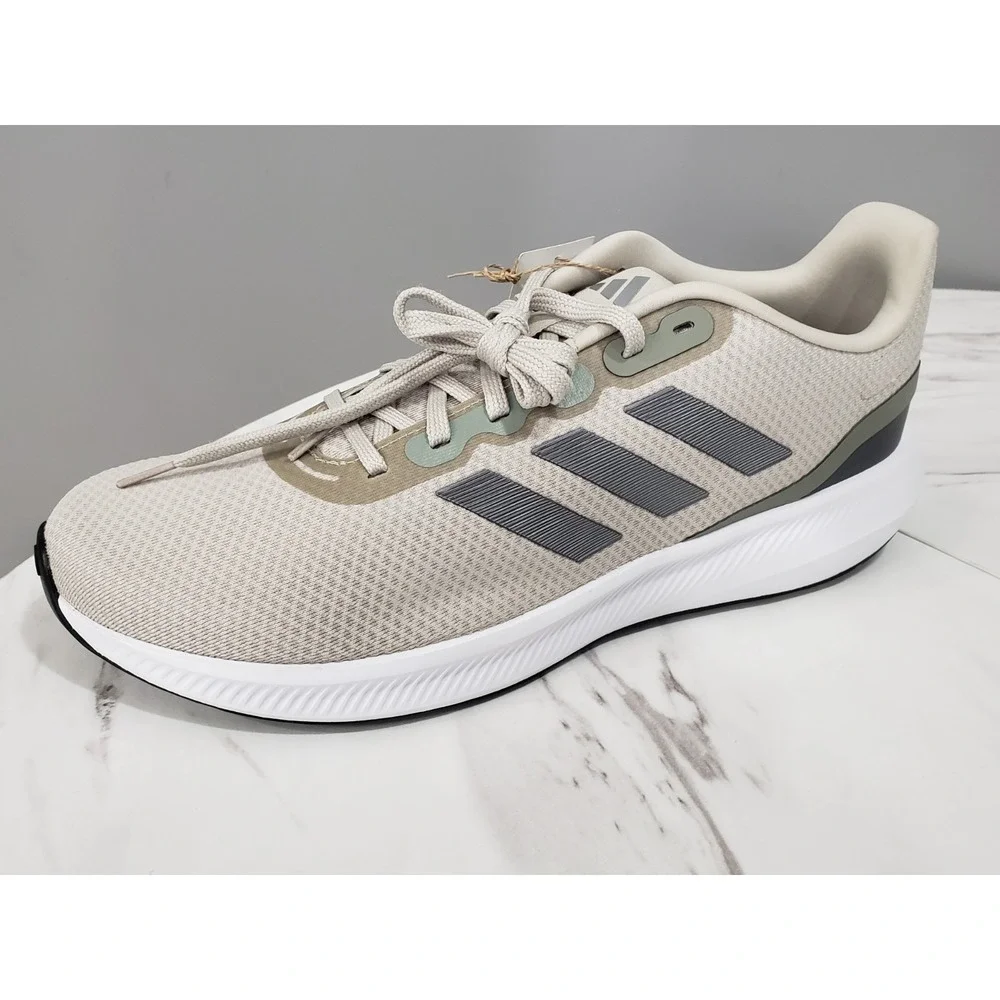 NEW SIZE 13 - Adidas RunFalcon Men's Running Shoes Green Gray Athletic‎ Sneakers